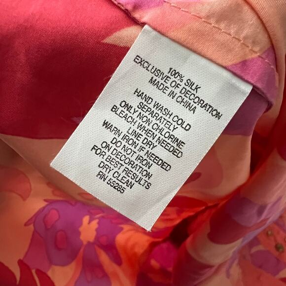 Vintage Express Design Studio Womens Y2K Silk Babydoll Top Size Medium Fairy - Picture 8 of 9